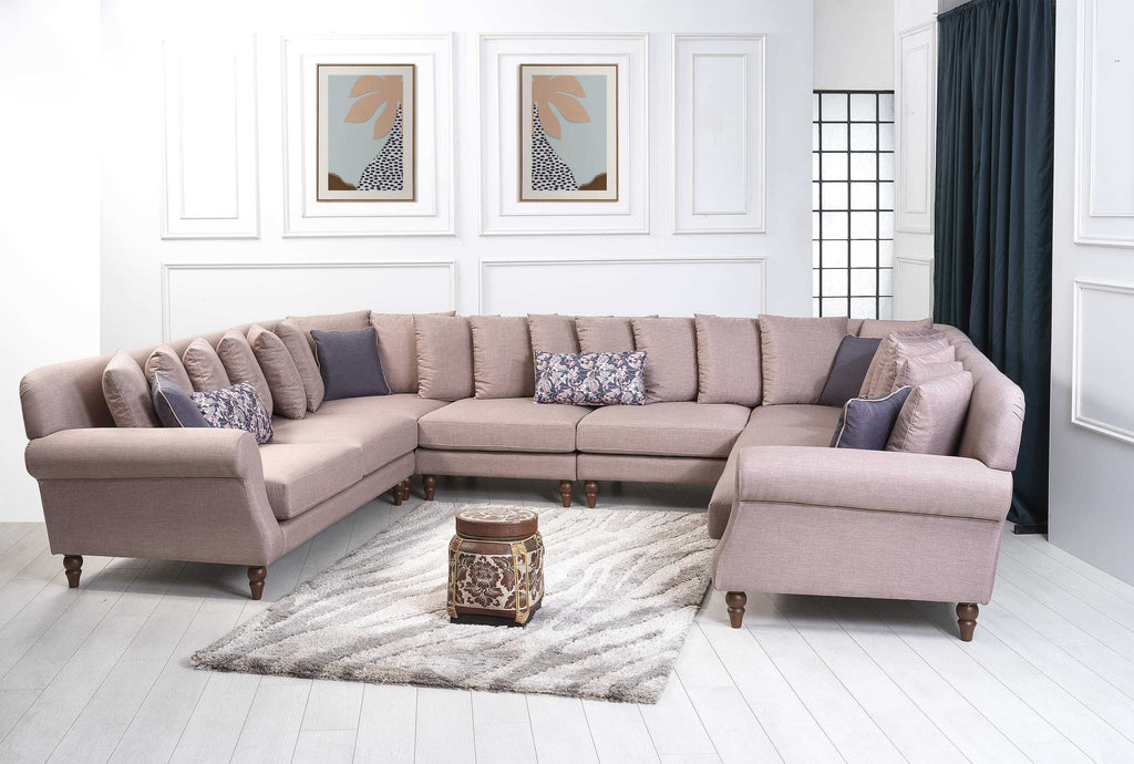 Rubeza Paula 2+Seater/Corner/Armless 1 Seater/Armless 1 Seater/Corner/ 2+Seater - Tortilla Brown