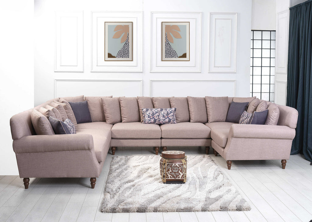 Rubeza Paula 2+Seater/Corner/Armless 1 Seater/Armless 1 Seater/Corner/ 1+Seater - Tortilla Brown