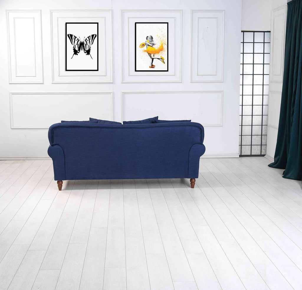 Rubeza Paula 2 Seater Sofa - Denim Blue