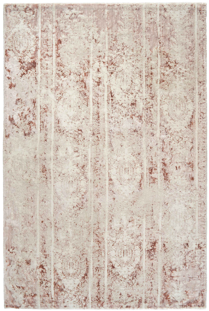 Royal Collection Medallion Design Cotton Viscose Blend Rug