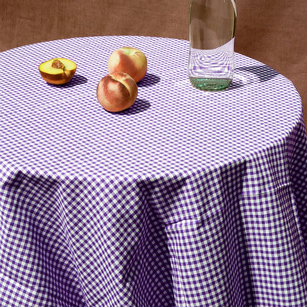 Vintage Checked Cotton Table Cloth