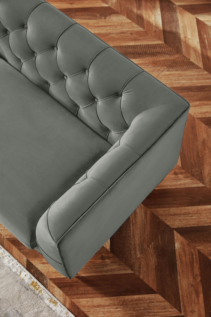 Rubeza Cricket 2 Seater Sofa - Medium Grey