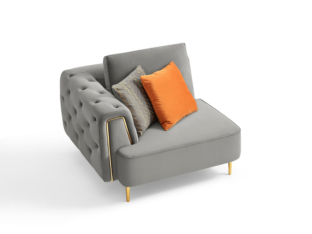Rubeza Sofia  1+Seater/Corner/2+Seater - Medium Grey
