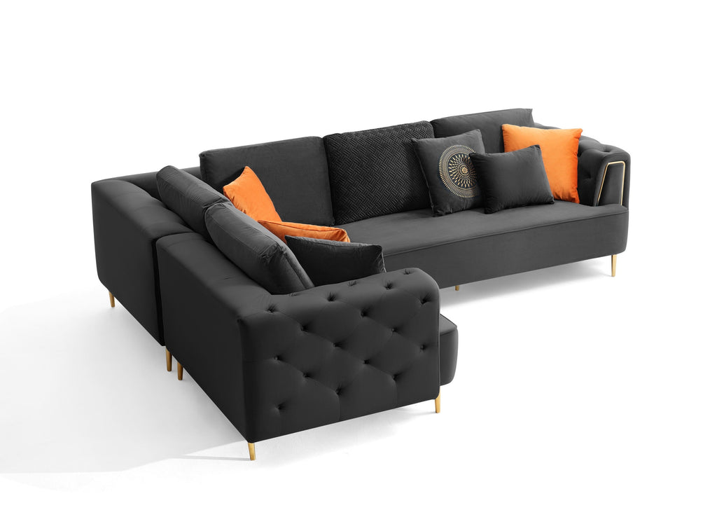 Rubeza Sofia 1+Seater/Corner/2+Seater - Black