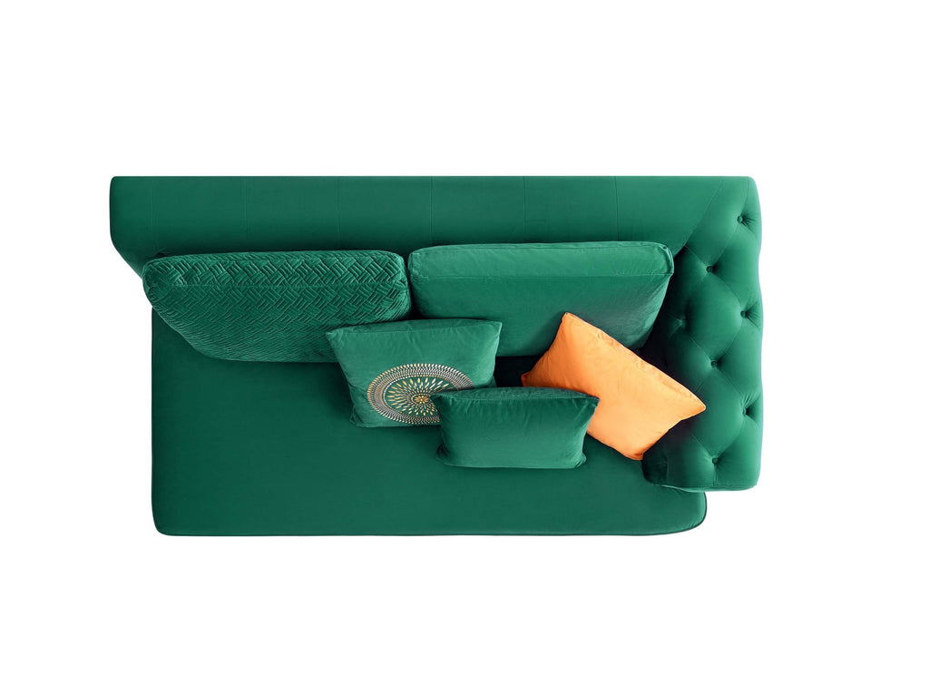 Rubeza Sofia  2+Seater/Corner/2+Seater - Emerald Green