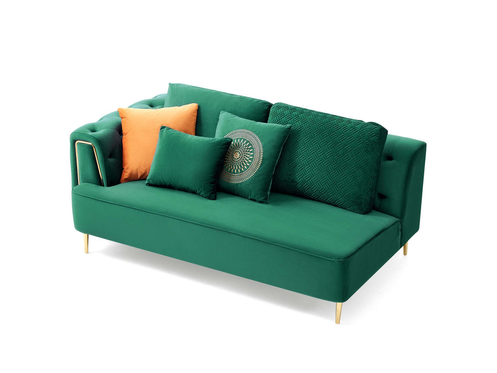Rubeza Sofia 2+Seater/Corner/1+Seater - Emerald Green
