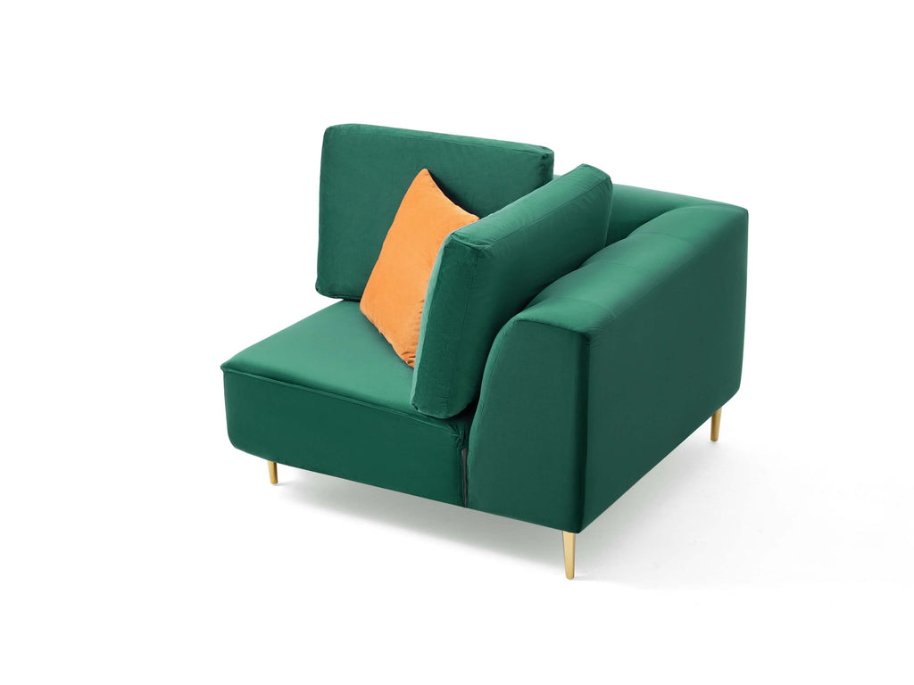 Rubeza Sofia 2+Seater/Corner/1+Seater - Emerald Green