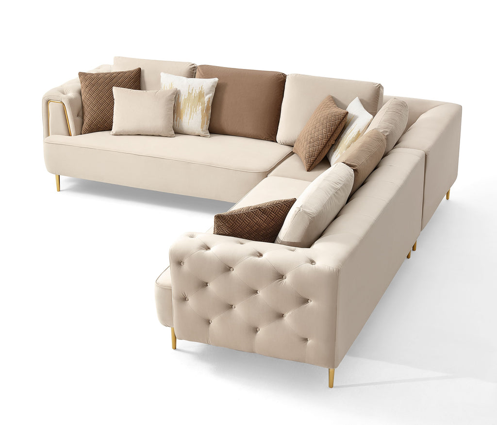Rubeza Sofia 2+Seater/Corner/2+Seater - Warm Sand