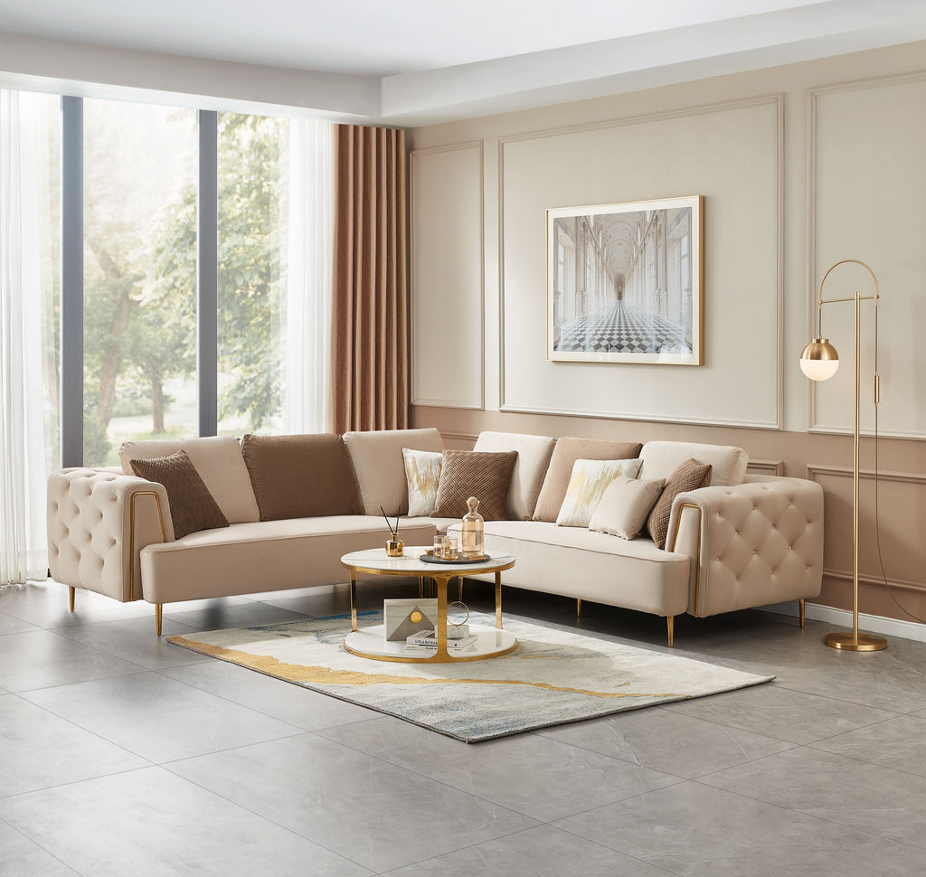 Rubeza Sofia 2+Seater/Corner/2+Seater - Warm Sand