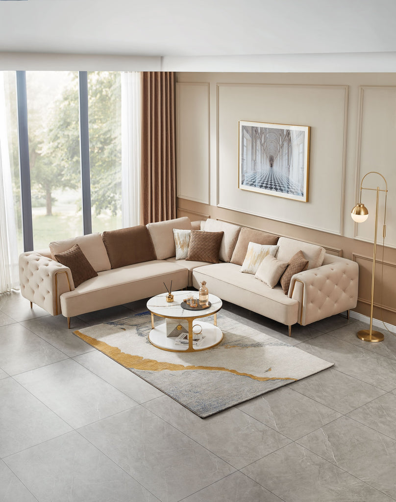 Rubeza Sofia 2+Seater/Corner/2+Seater - Warm Sand