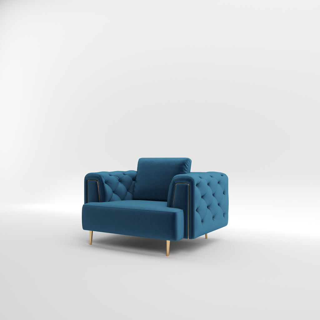 Rubeza Sofia Armchair - Dark Blue