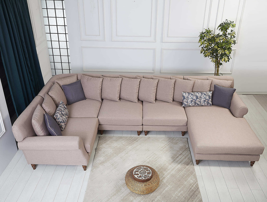 Rubeza Paula 1+Seater/Corner/Armless 1 Seater/Armless 1 Seater/Chaise - Tortilla Brown