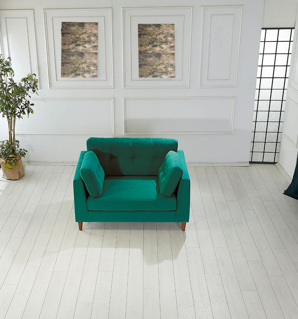 Rubeza Leo Collection 2 Seater Sofa- Super Emerald Green All Over