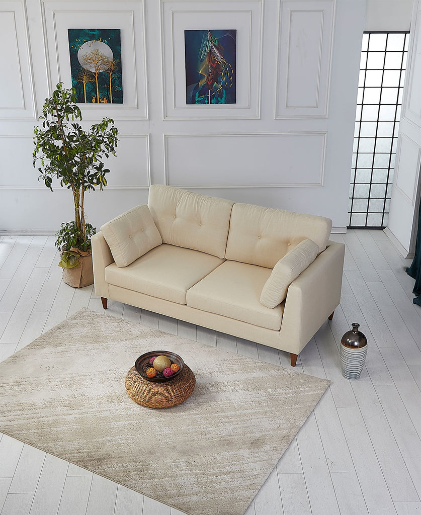 Rubeza Leo 3 Seater Sofa - Daisy White All Over