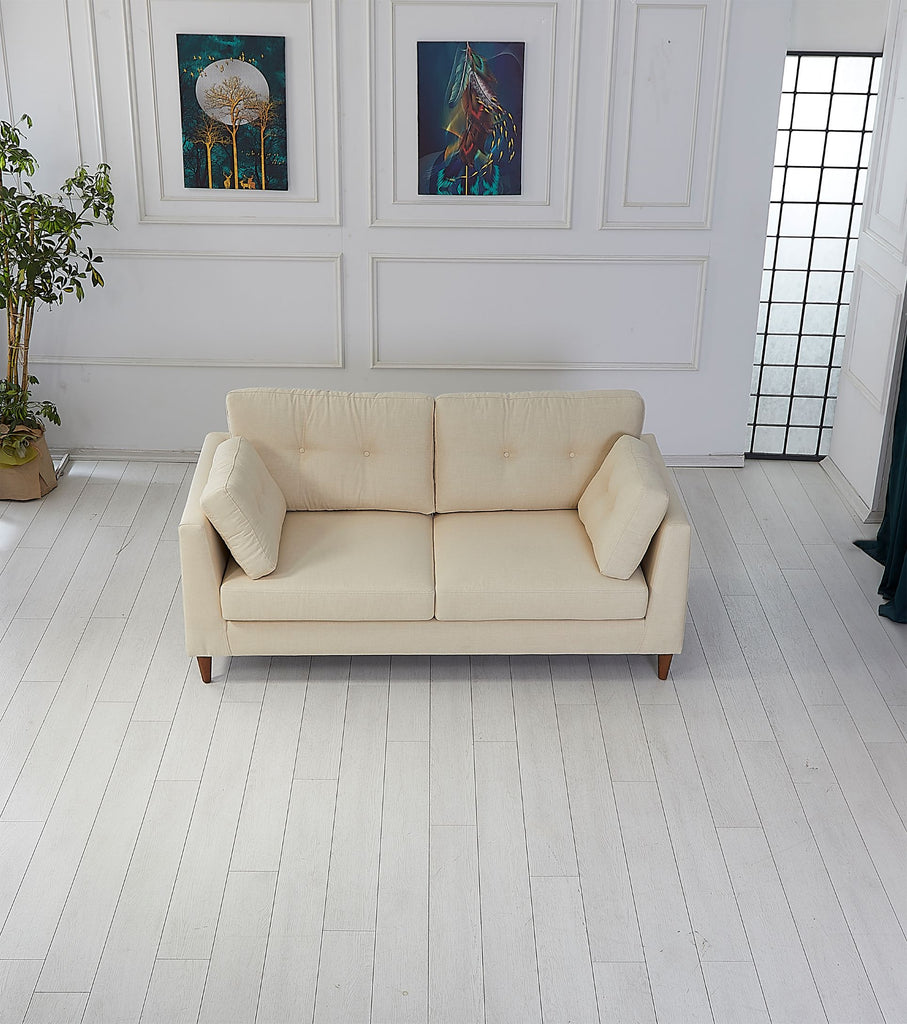 Rubeza Leo 3 Seater Sofa - Daisy White All Over