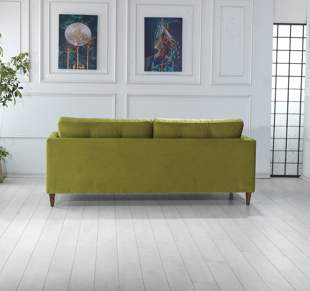 Rubeza Leo 4 Seater Sofa - Grass Green 2 All Over