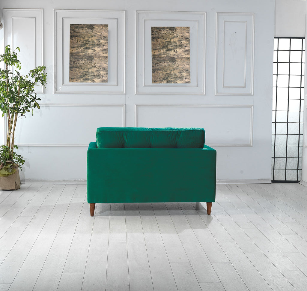 Rubeza Leo Collection 2 Seater Sofa- Super Emerald Green All Over