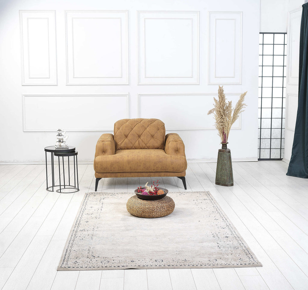 Rubeza Piera Loveseat - Tan