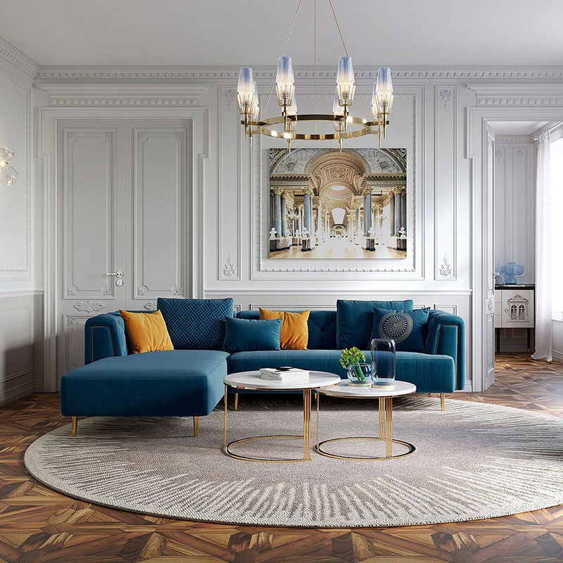 Midnight online blue couch