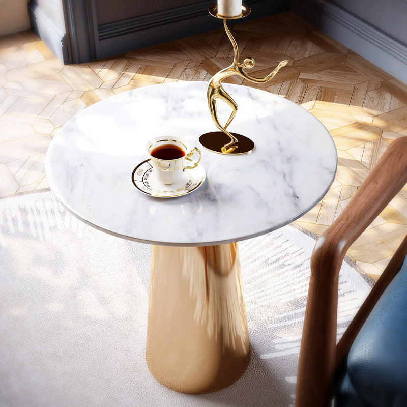 Rubeza Sofia Side Table  - White & Gold