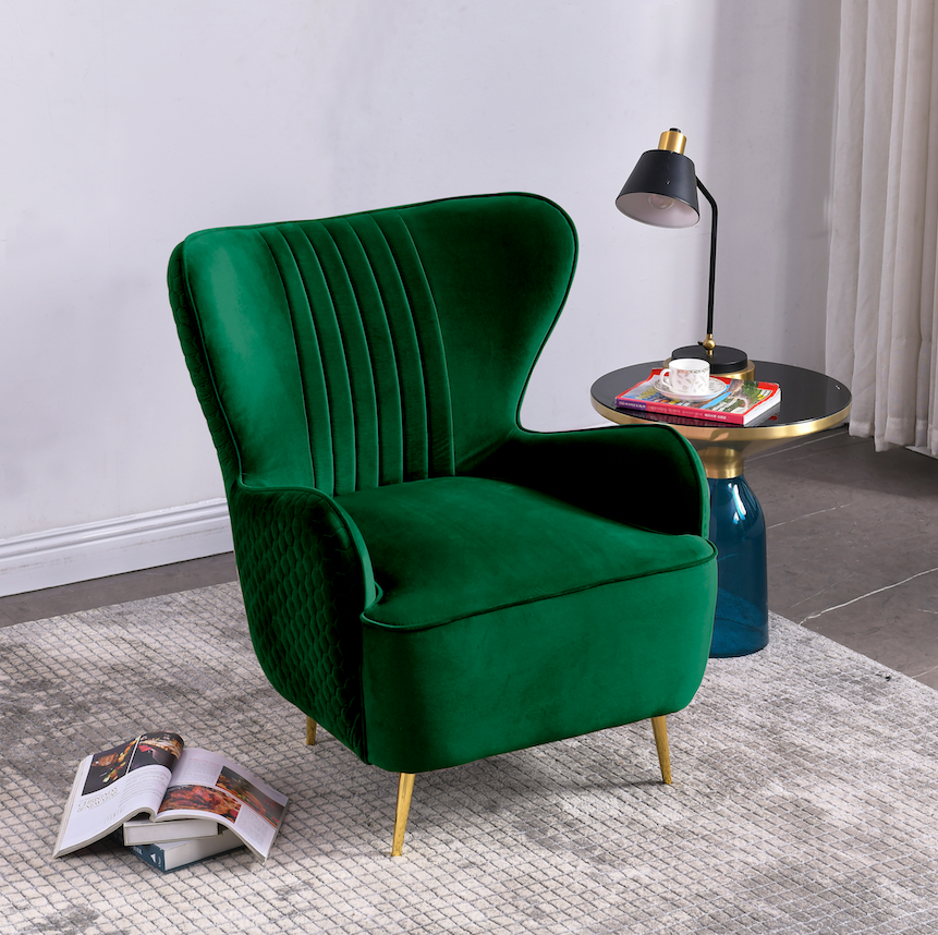 Rubeza Leo Lottie Collection Armchair - Super Emerald Green