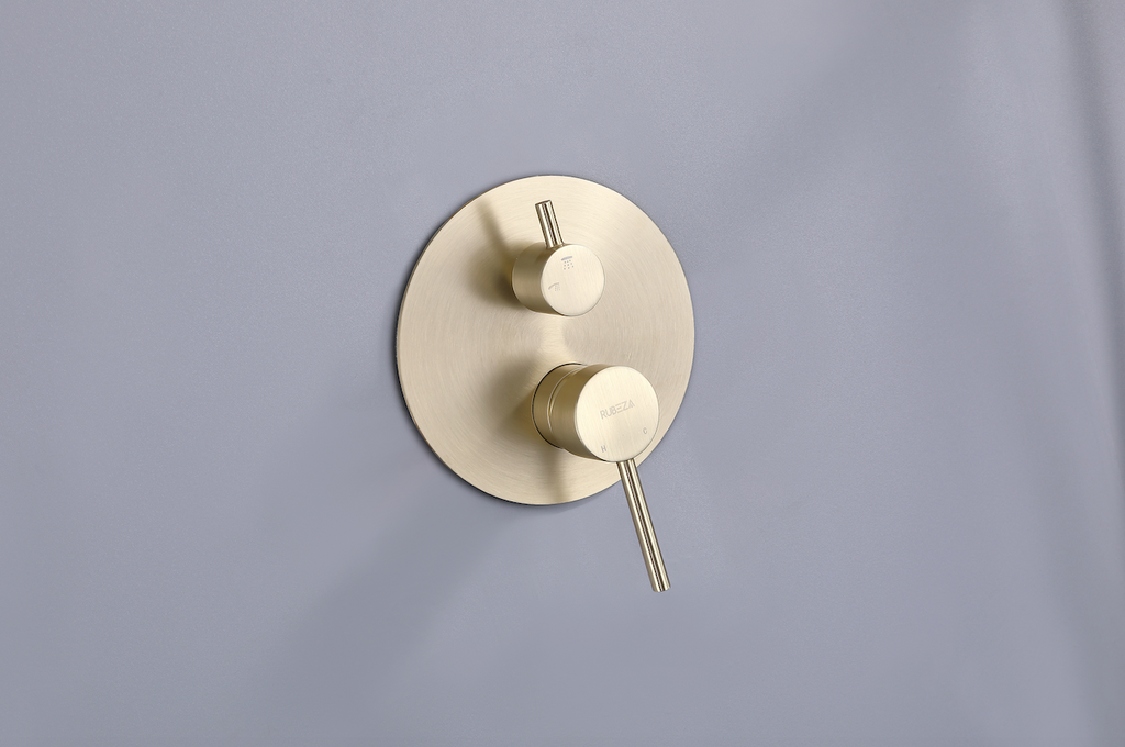 Rubeza Concetto Shower Set - Brushed Gold