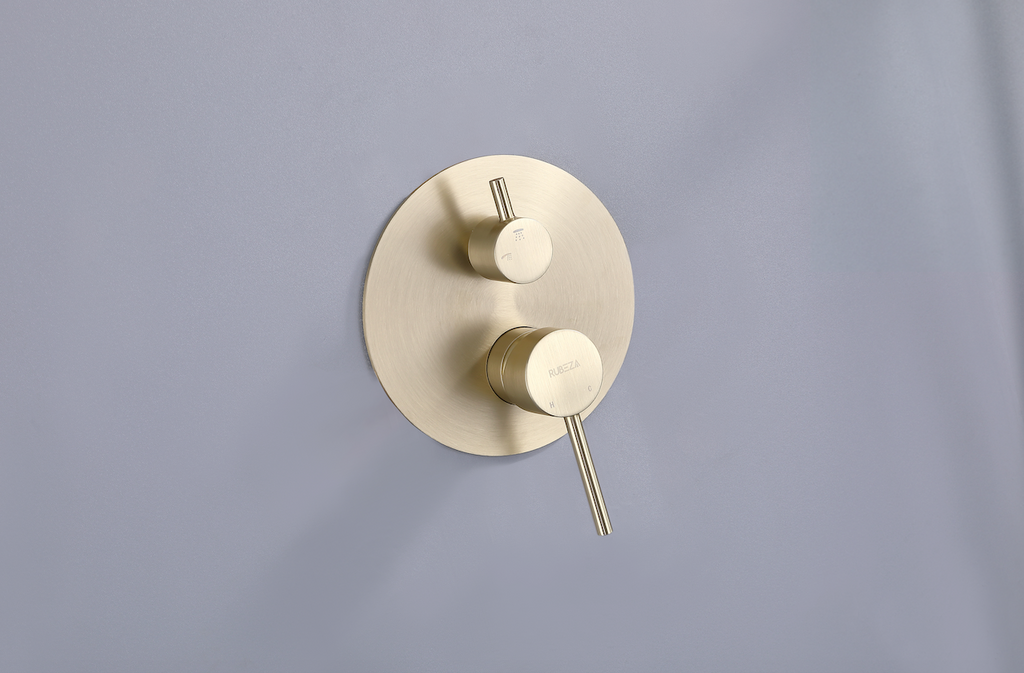 Rubeza Concetto Shower Set - Brushed Gold