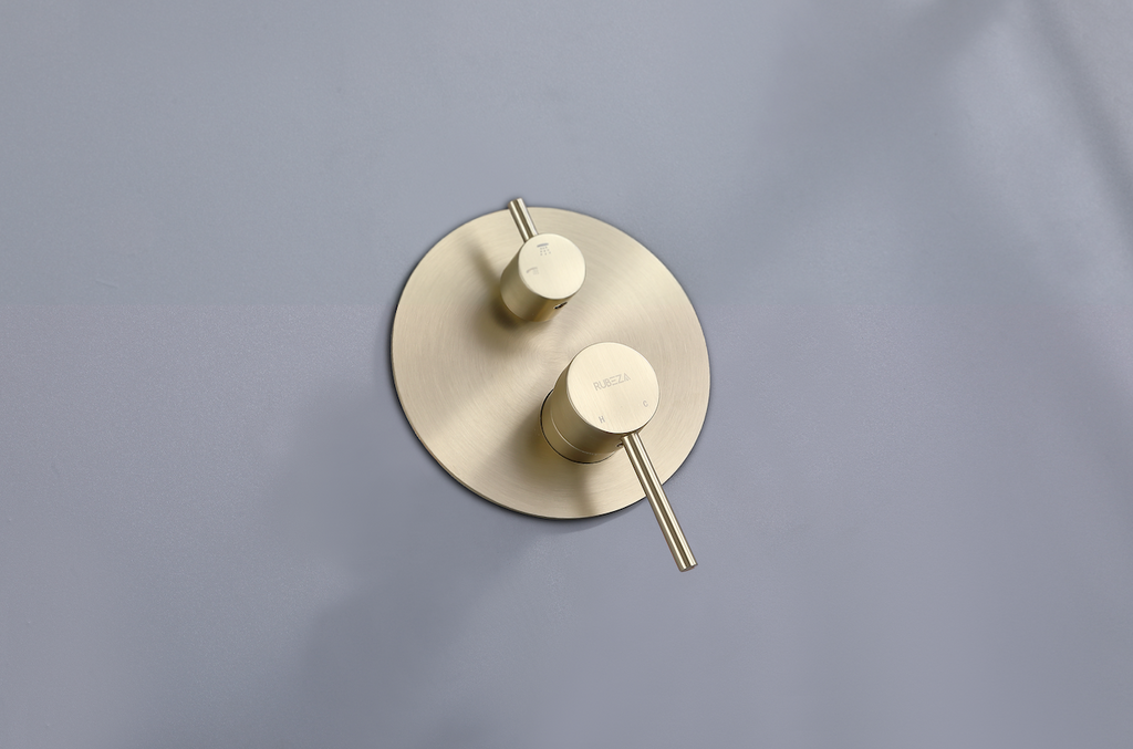 Rubeza Concetto Shower Set - Brushed Gold