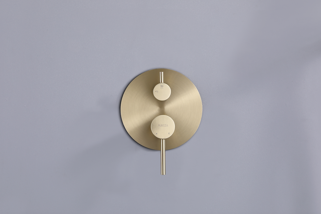 Rubeza Concetto Shower Set - Brushed Gold