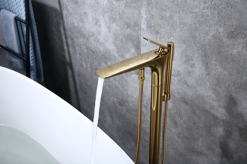 Rubeza Concetto FreeStanding Bath Tap - brushed Gold