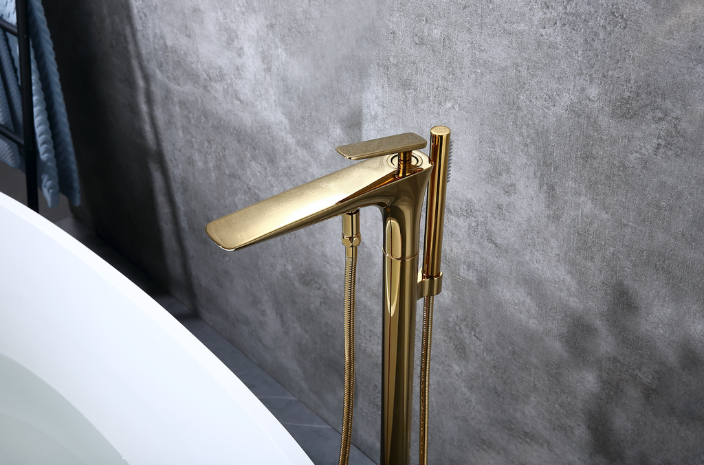 Rubeza Concetto FreeStanding Bath Tap - brushed Gold
