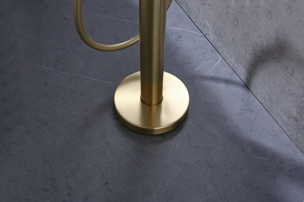 Rubeza Lucia Freestanding Bath Tap - Brushed Gold