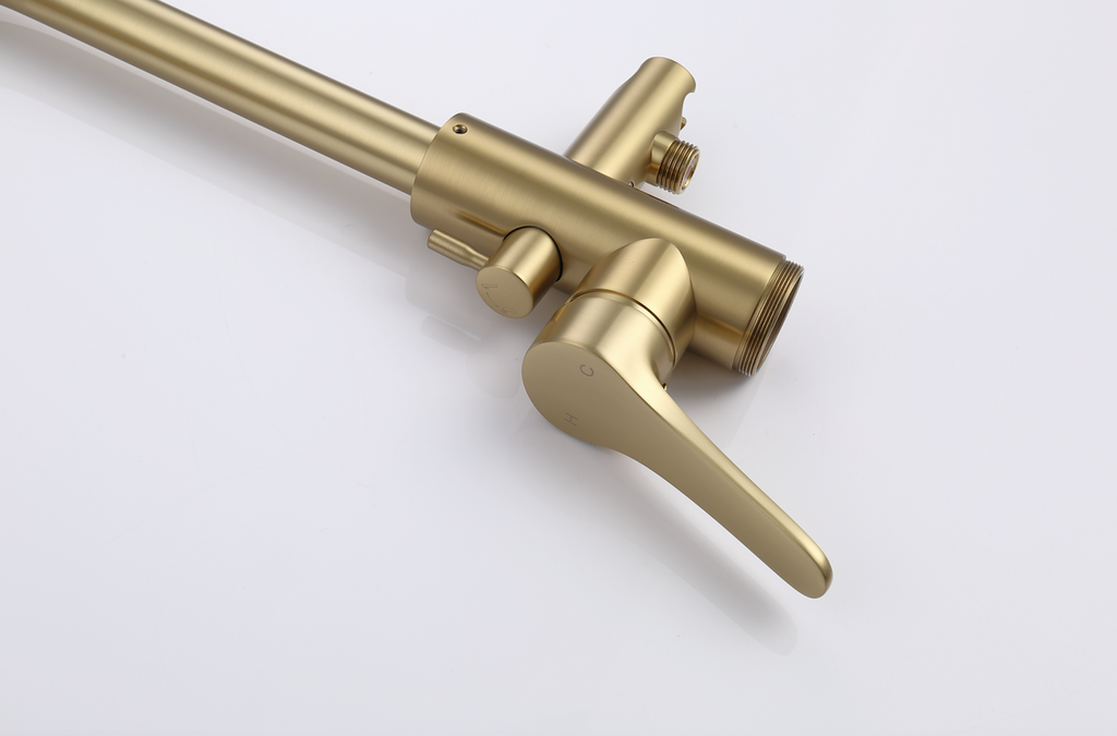 Rubeza Lucia Freestanding Bath Tap - Brushed Gold