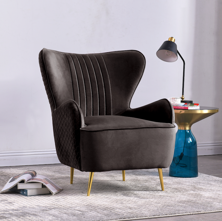 Rubeza Leo Lottie Collection Armchair - Iron Grey