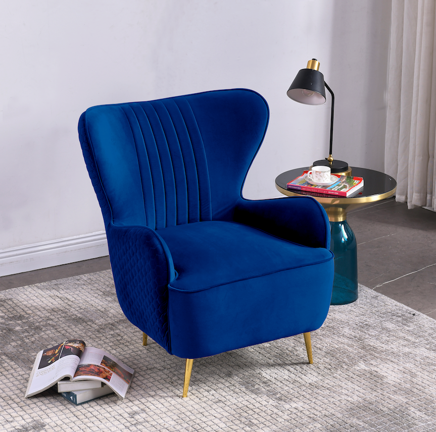 Rubeza Leo Lottie Collection Armchair - Indigo Blue