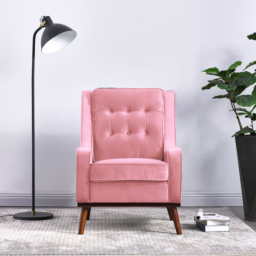 Rubeza Scott Armchair Taffy Pink