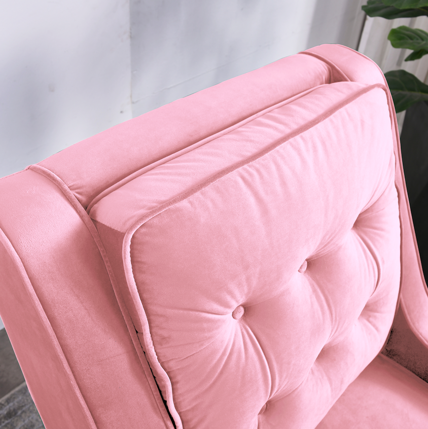 Rubeza Scott Armchair - Taffy Pink