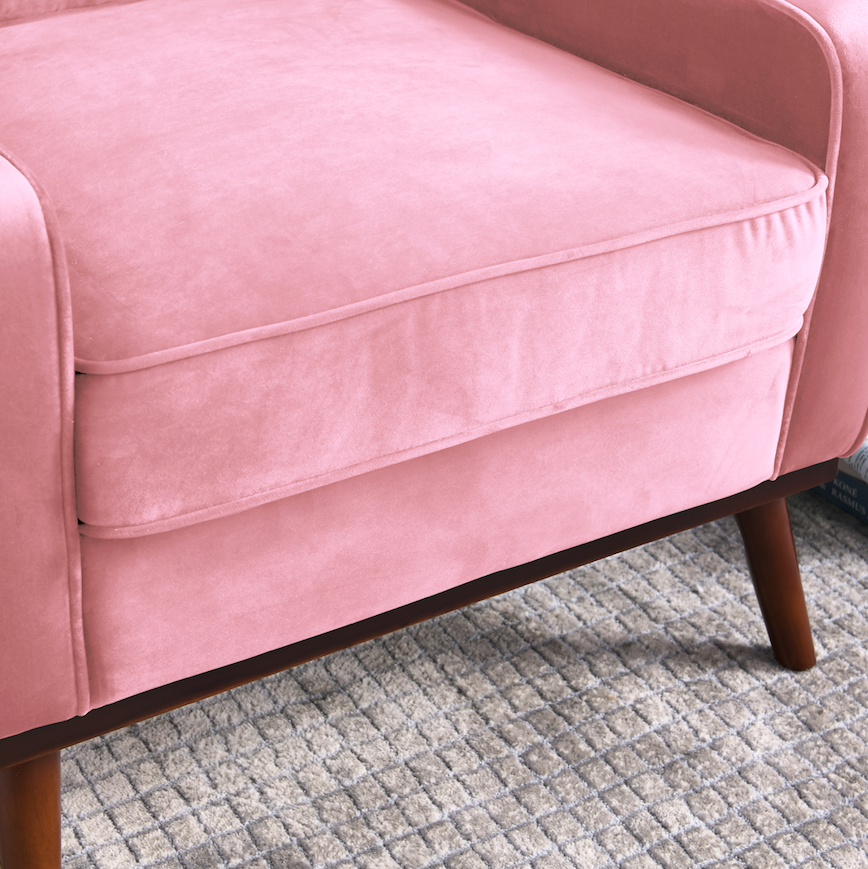 Rubeza Scott Armchair - Taffy Pink