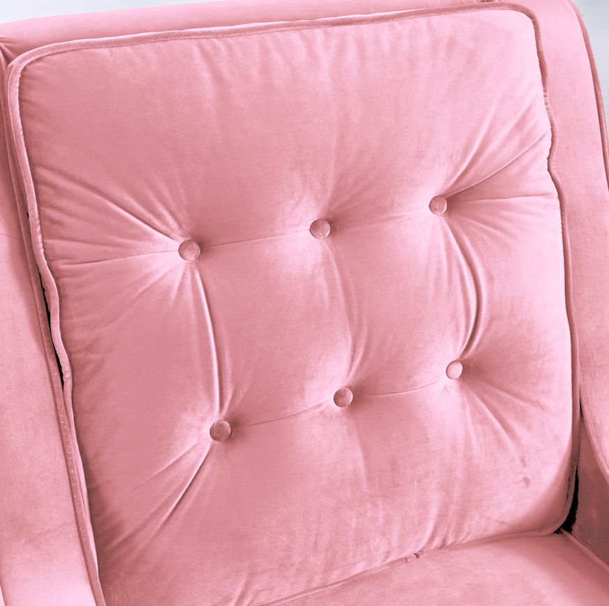 Rubeza Scott Armchair - Taffy Pink