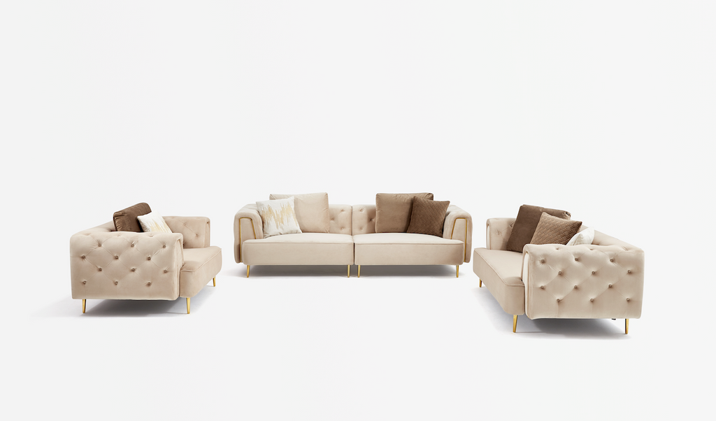 Rubeza Sofia 4 Seater Sofa - Warm Sand