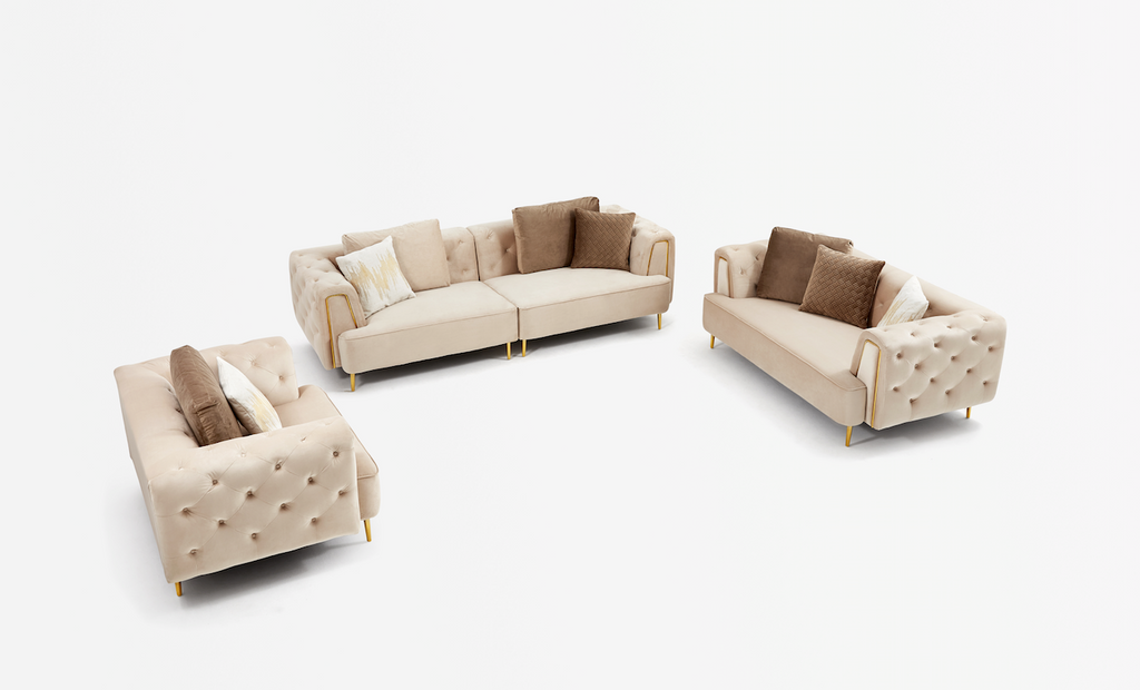 Rubeza Sofia 4 Seater Sofa - Warm Sand