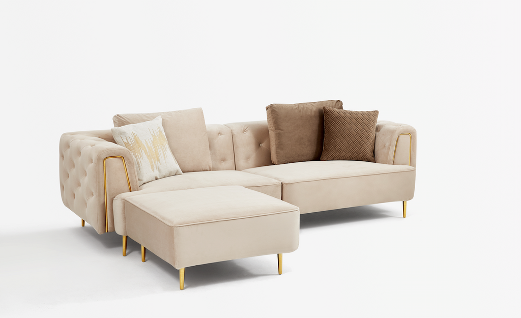 Rubeza Sofia 4 Seater Sofa - Warm Sand