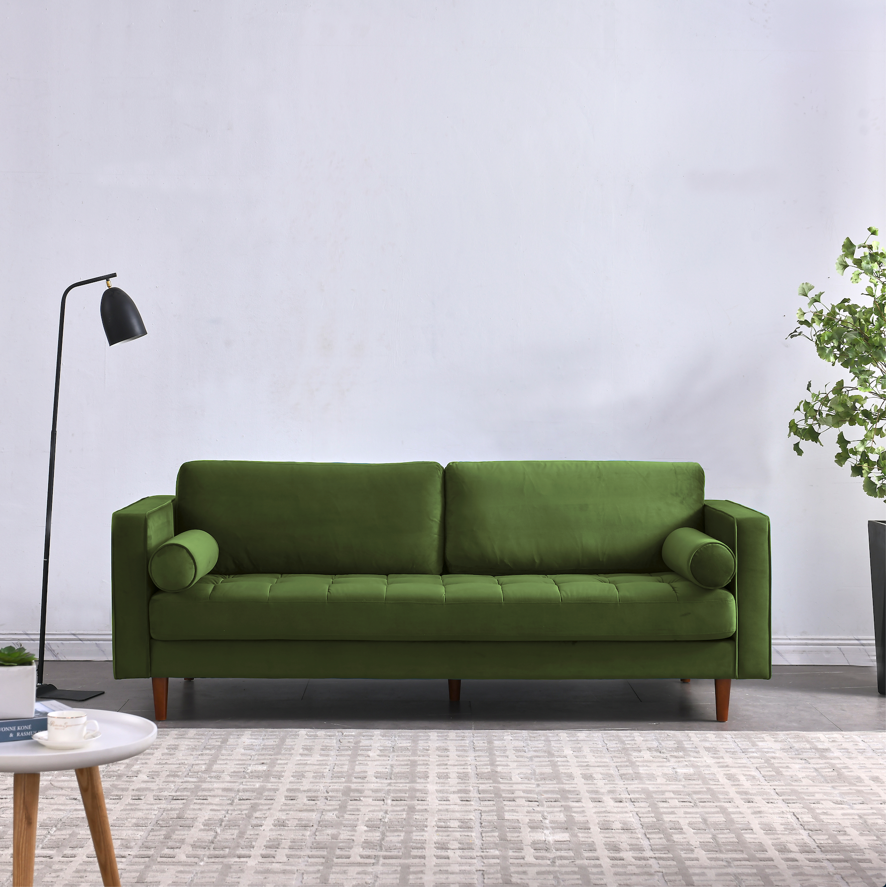 Rubeza Scott 3 Seater Sofa Grass Green 2 RUBEZA