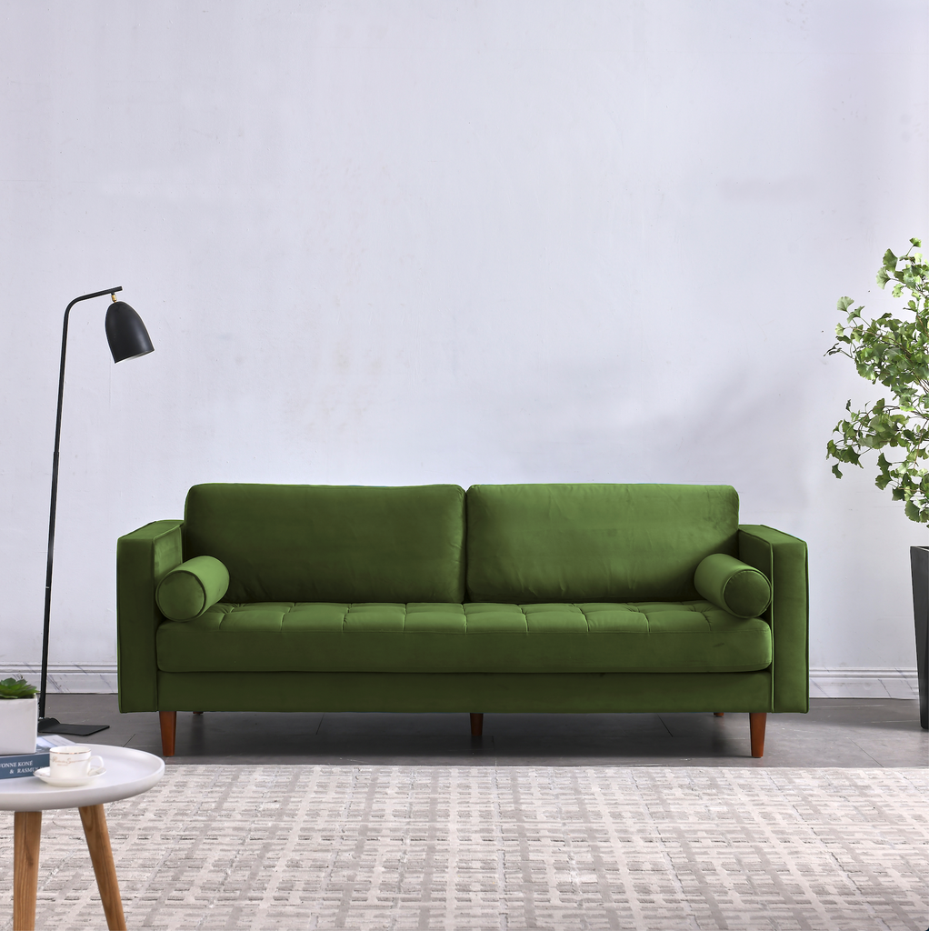 Rubeza Scott 3 Seater Sofa - Grass Green 2