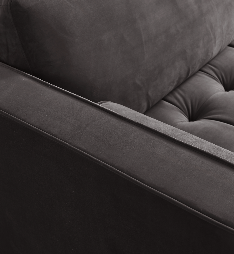 Rubeza Scott 3 Seater Sofa - Iron Grey