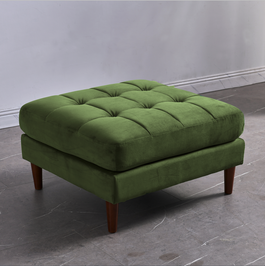 Rubeza Scott Ottoman Bench - Grass Green 2