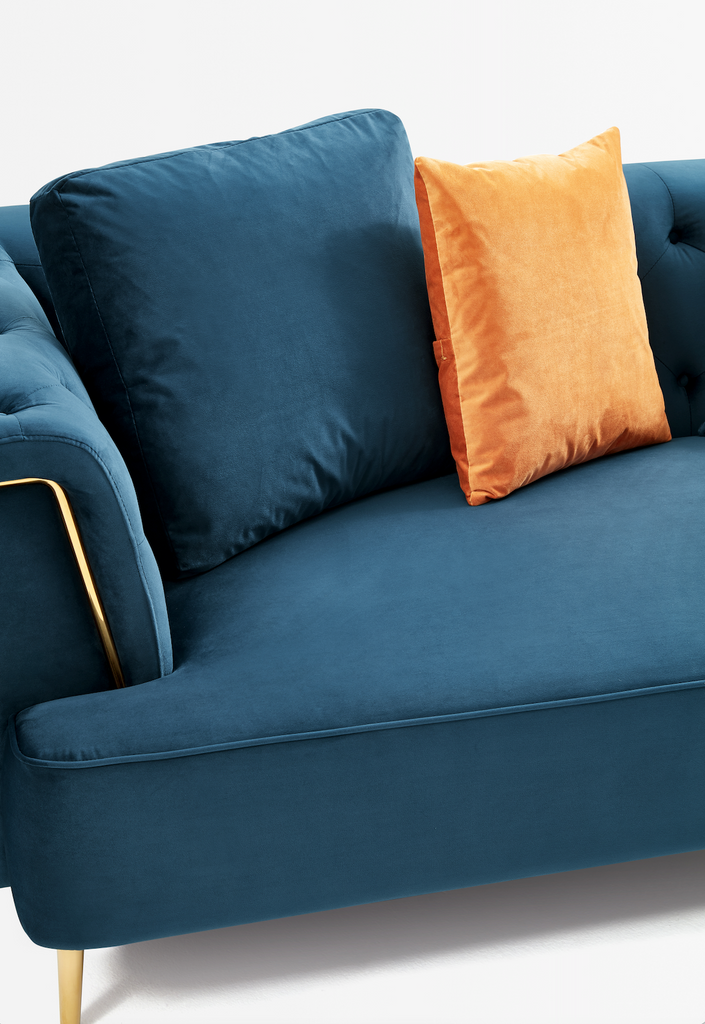 Rubeza Sofia 2 Seater Sofa - Dark Blue