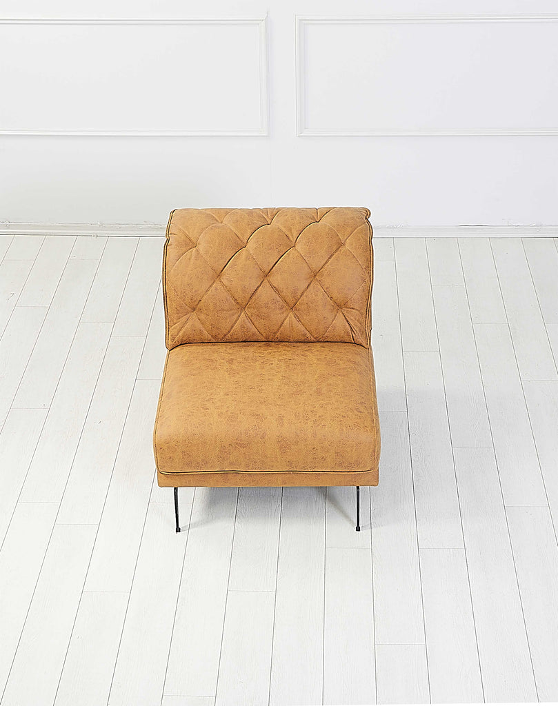 Rubeza Piera Chaise/Armless 1 Seater/Armless 1 Seater/ Corner/2+Seater - Tan