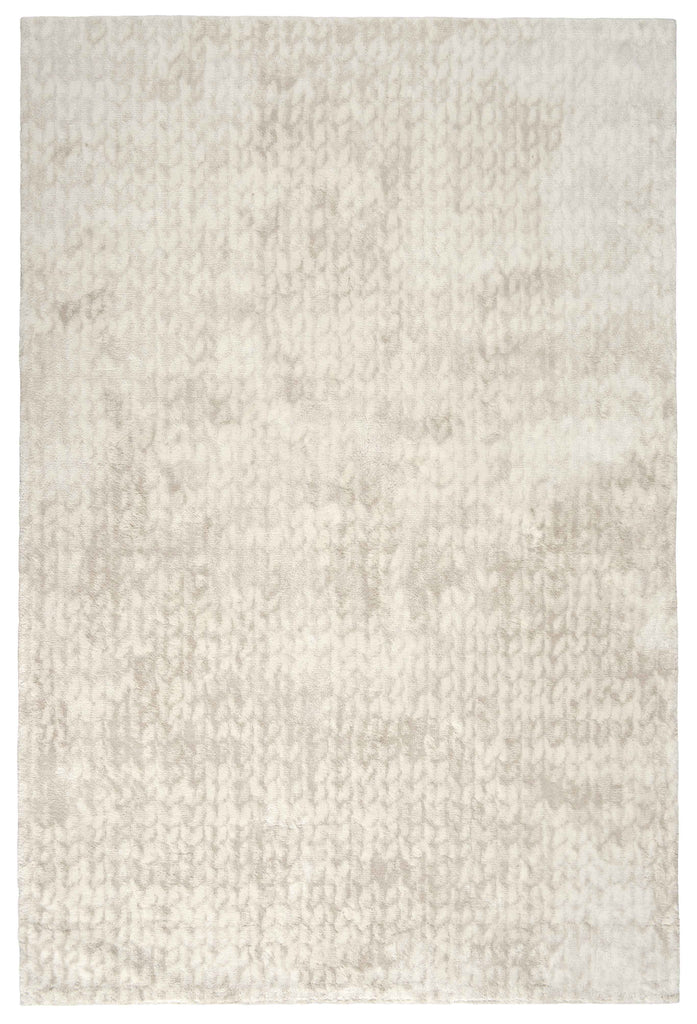 Royal Collection Boro Design Cotton Linen Blend Rug - Ecru