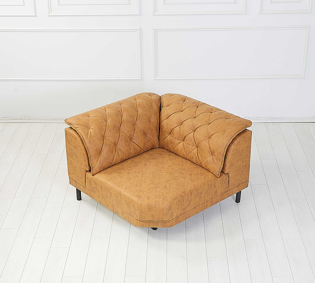 Rubeza Piera Vegan Leather 2+Seater/Corner/2+Seater - Tan
